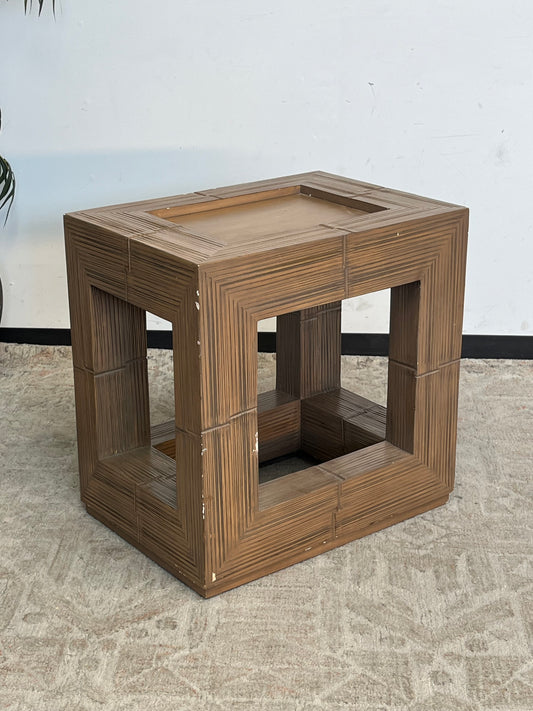 Modern Bamboo End Table
