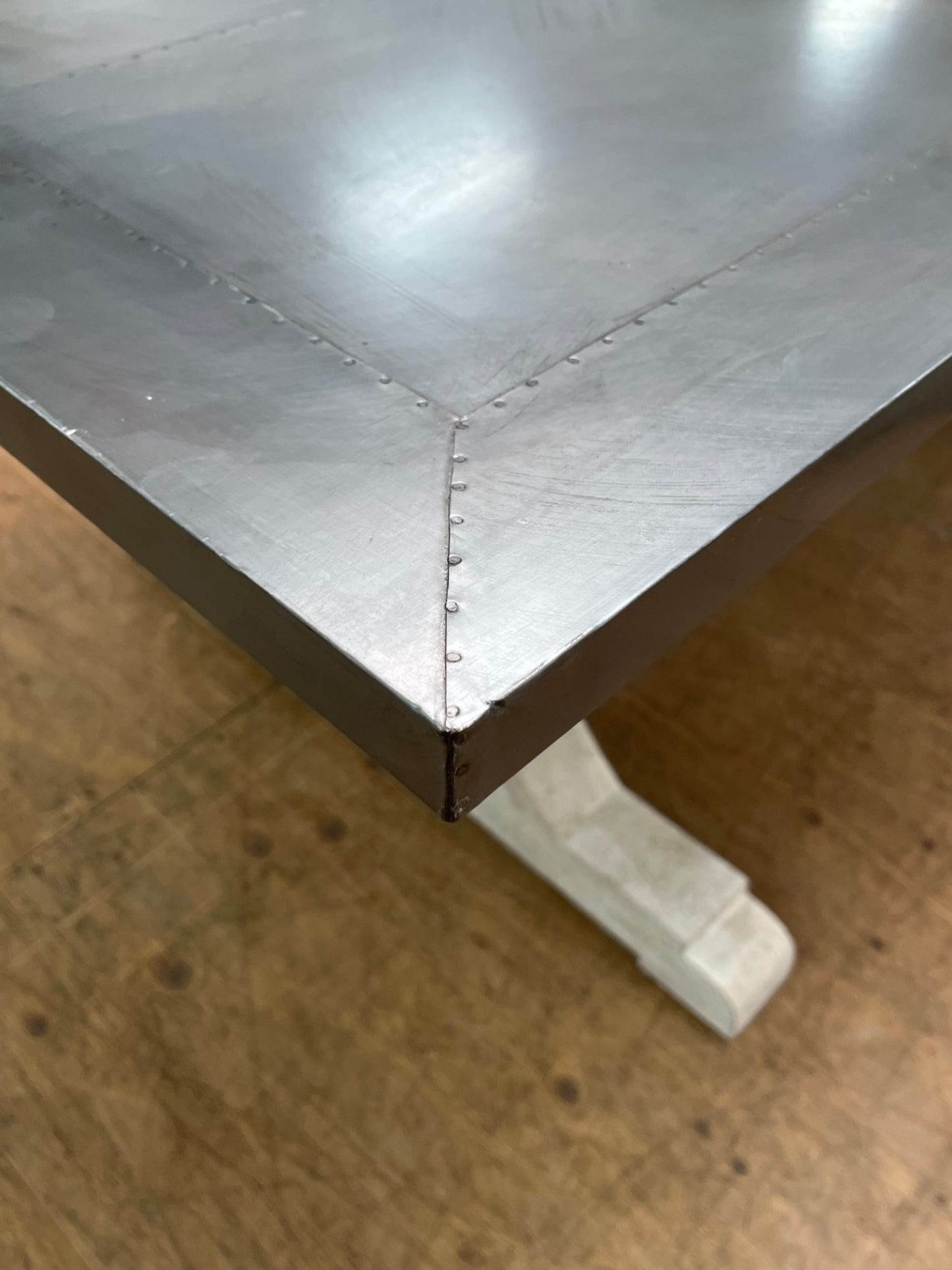 Farmhouse Style Metal 60" Dining Table