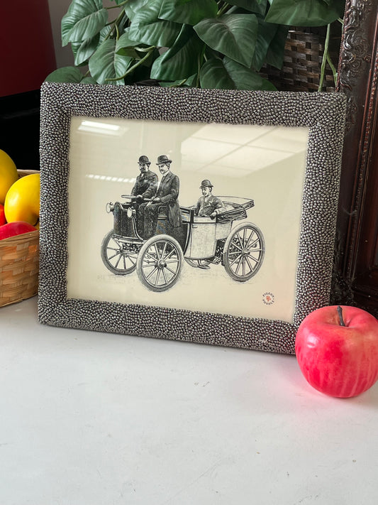Modern Silver Pebbled 8" x 10" Picture Frame