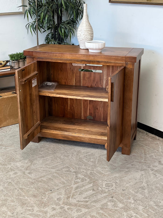 Farmhouse Style Brown Cabinet