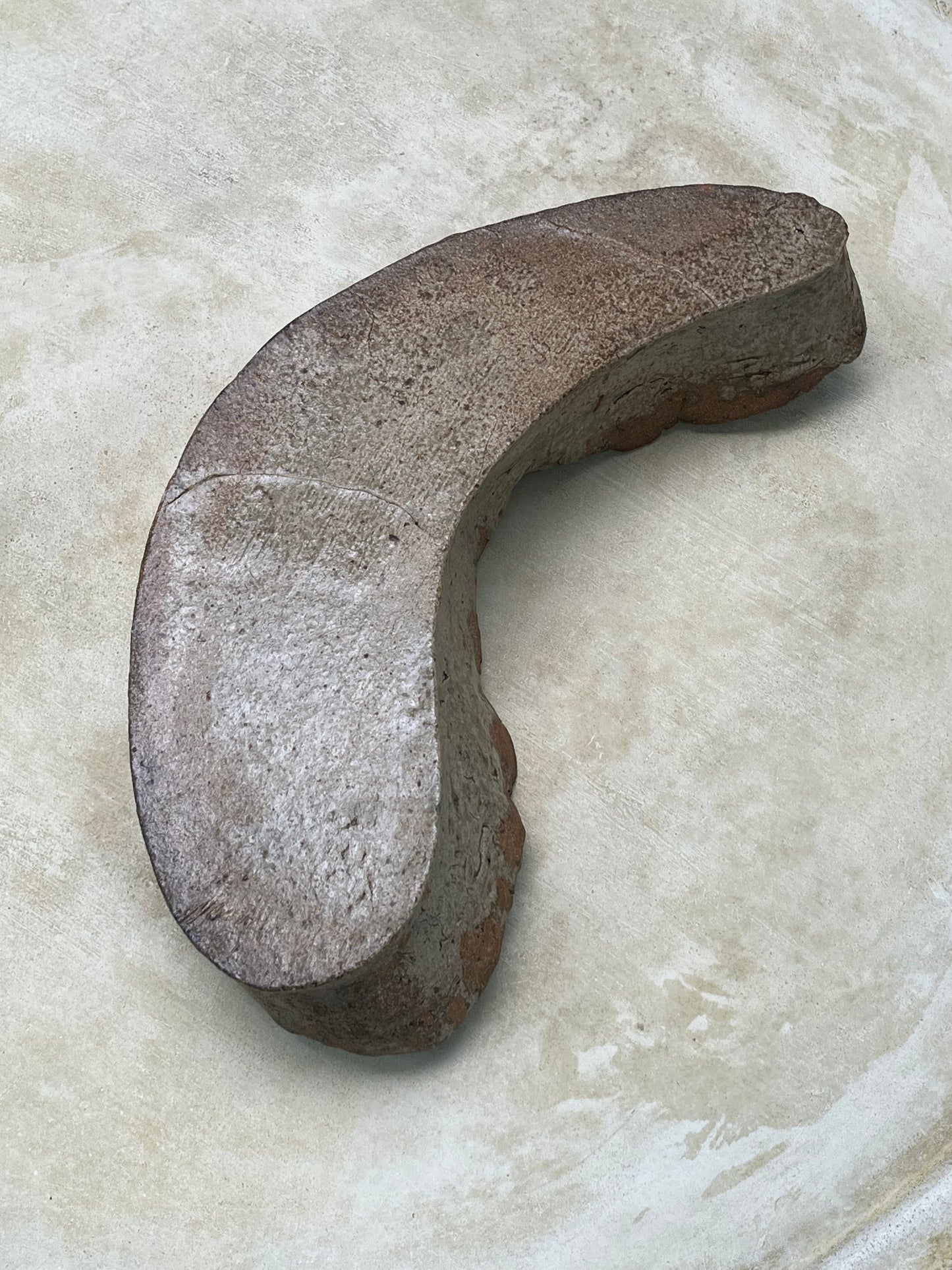 Pottery 20" Crescent Bowl