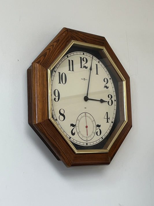 Vintage Howard Miller Octagon Wall Clock