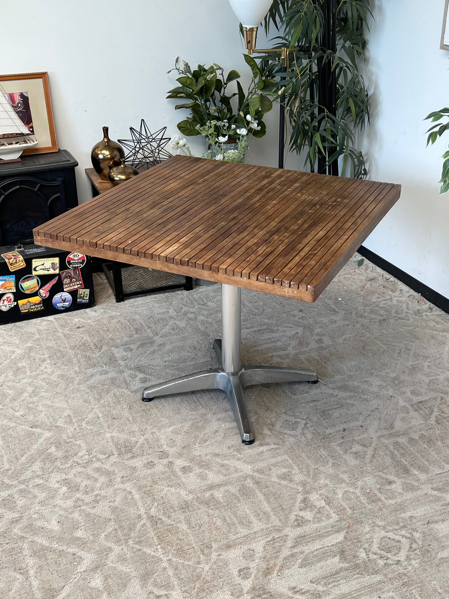 Modern Wooden Square Cafe Table
