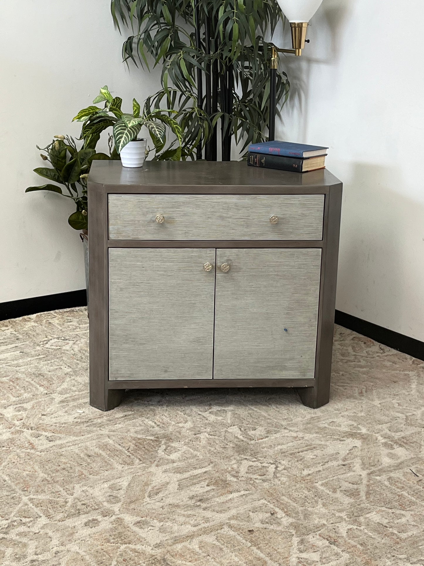 Two Tone Double Door Nightstand