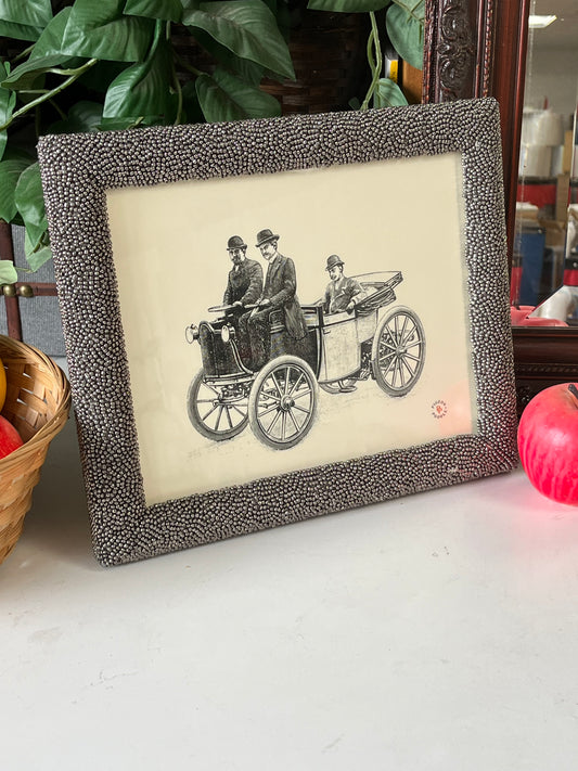 Modern Silver Pebbled 8" x 10" Picture Frame