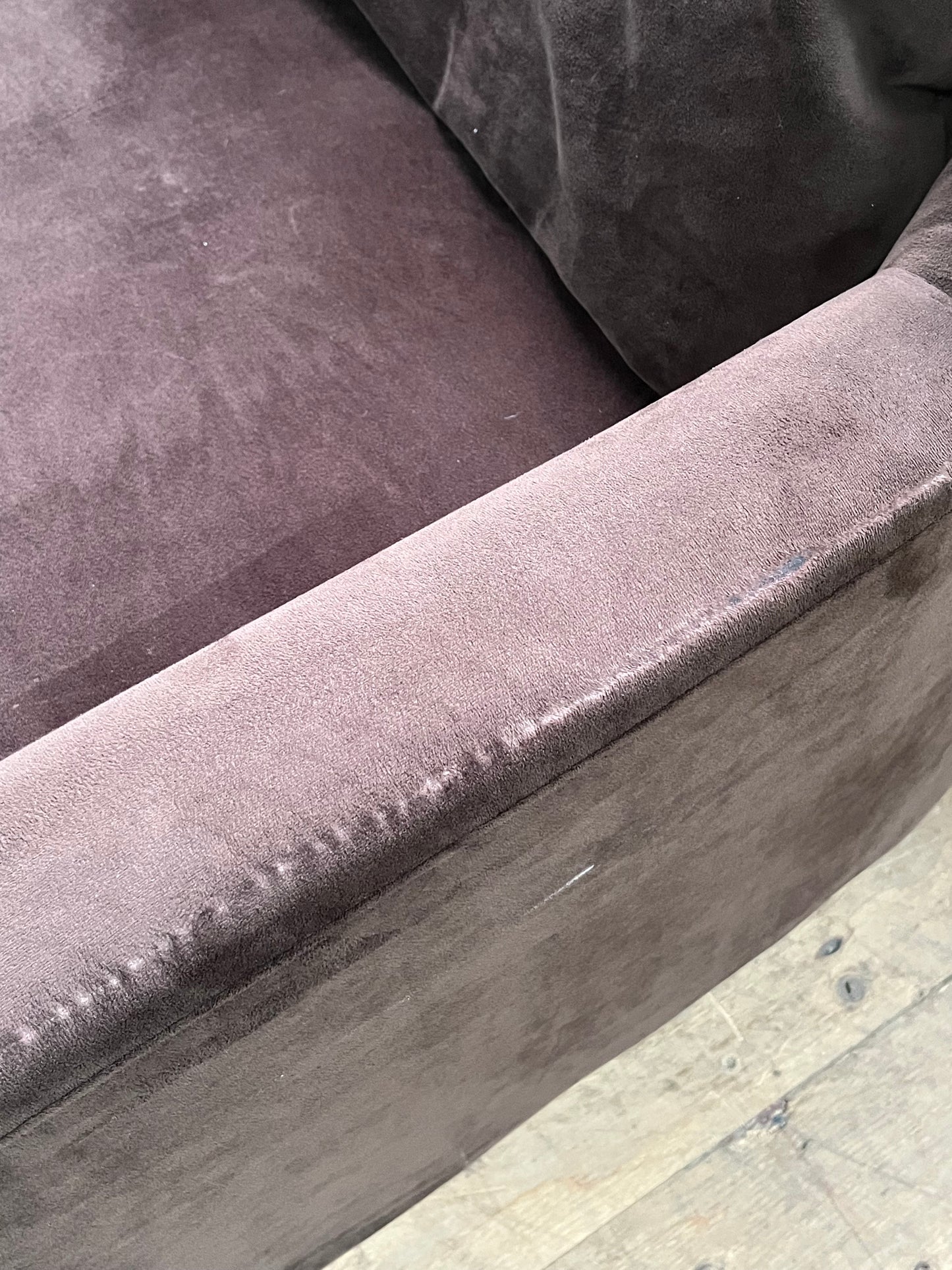 World Market Traditional Brown Loveseat Couch
