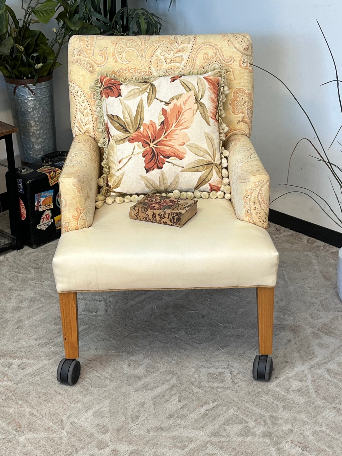 Floral Pattern Armchair