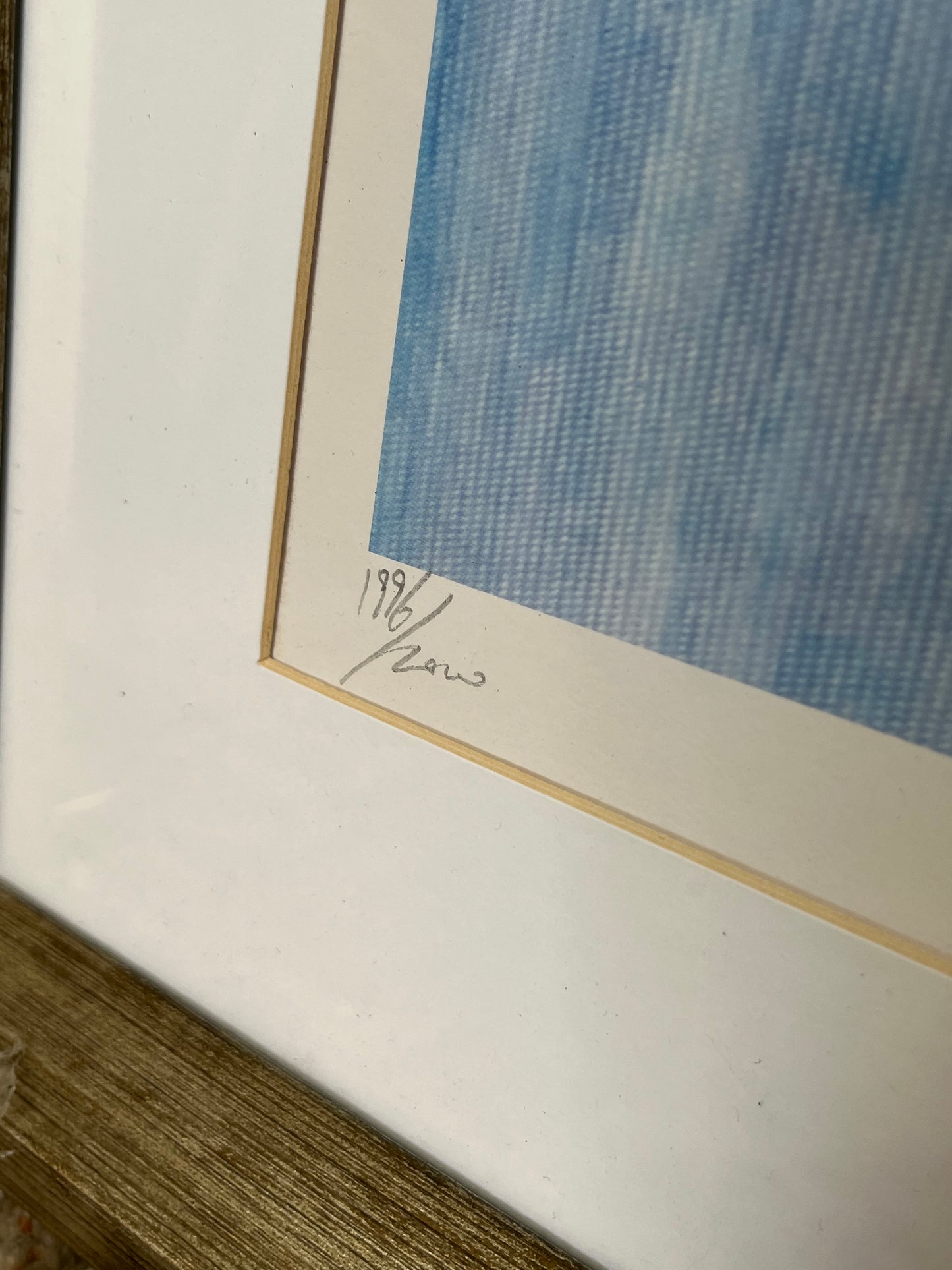 Artist Signed Abstract Dusted Brushstroke Landscape Artwork
