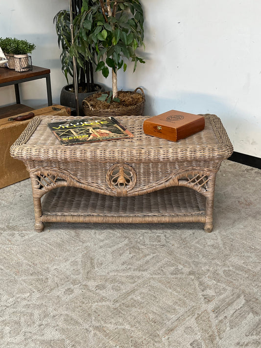 Outdoor Woven Rattan Ottoman