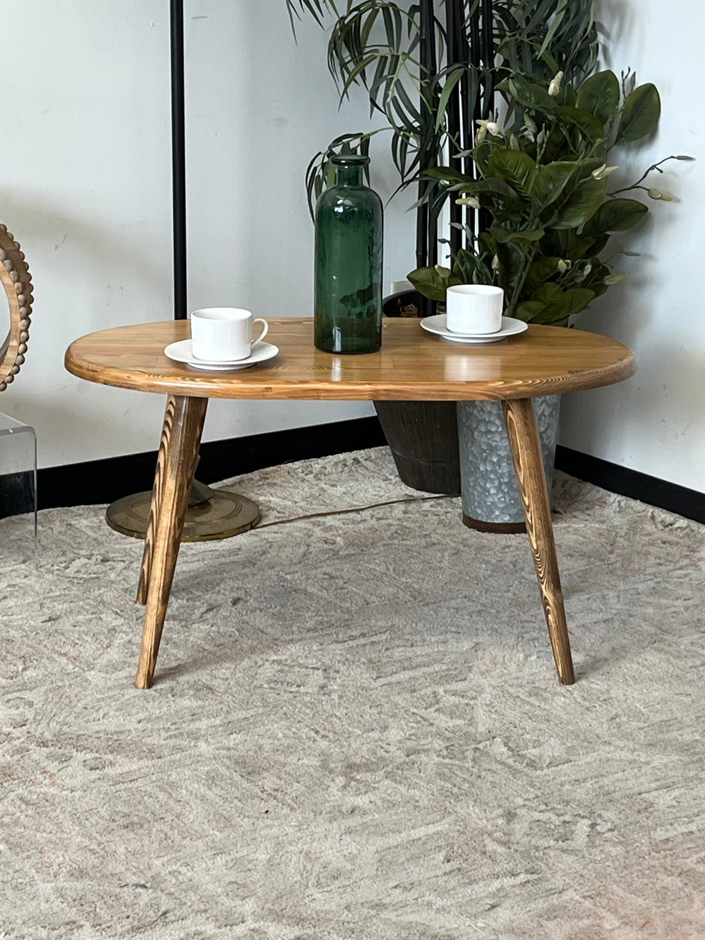 Mid Century Style Oval End Table