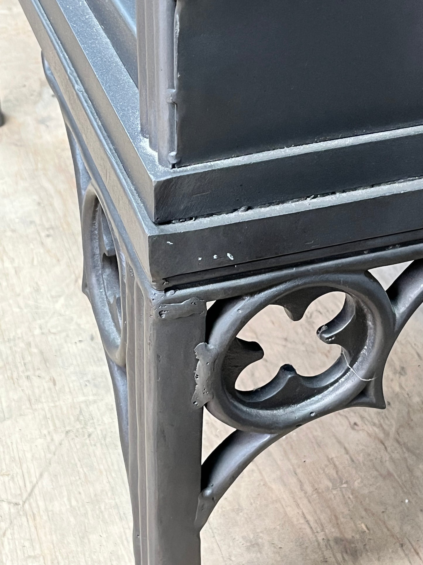 Traditional Style Metal Bookcase