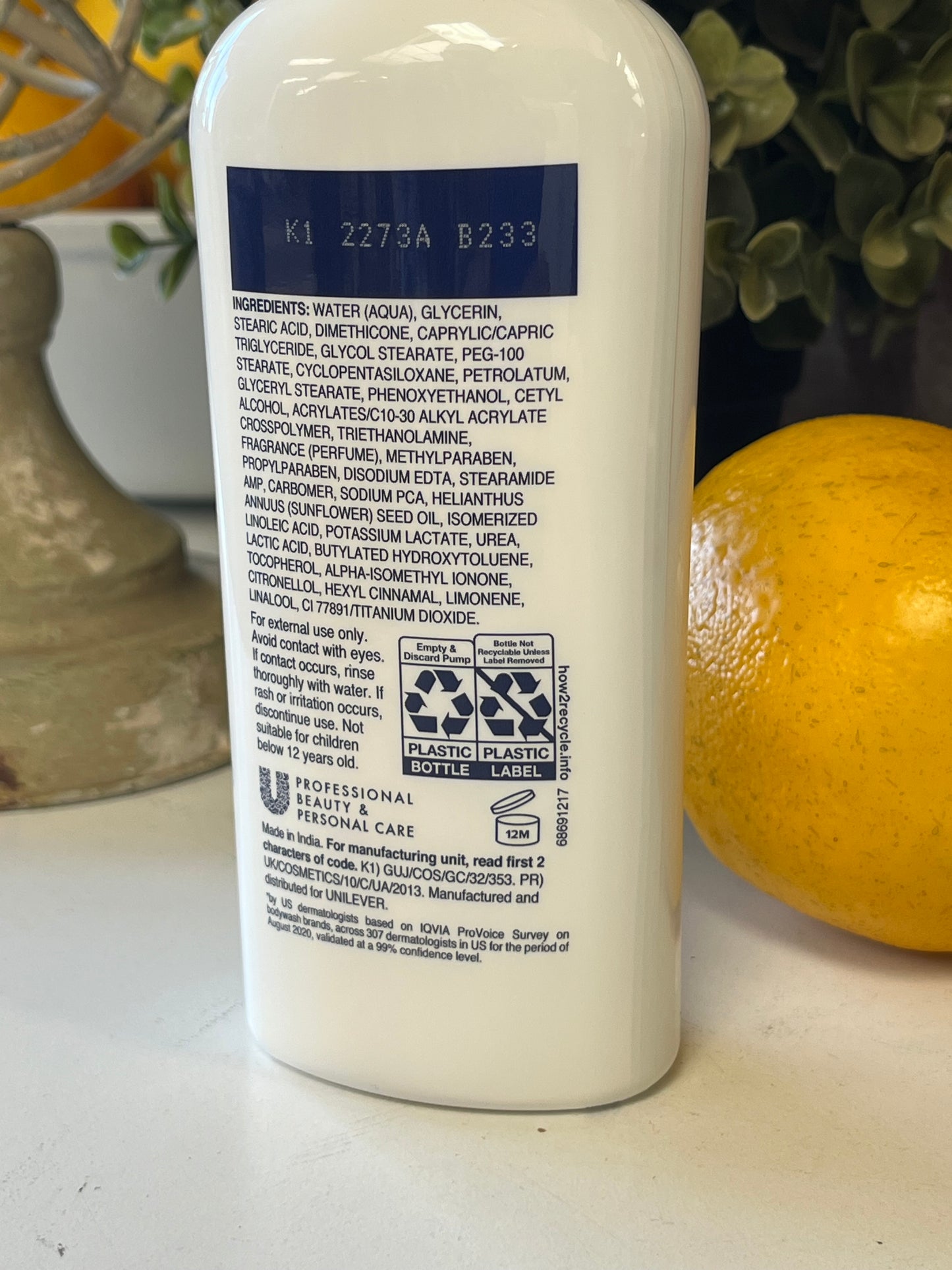 Dove Body Lotion 8.11 Fl. Oz Bottle