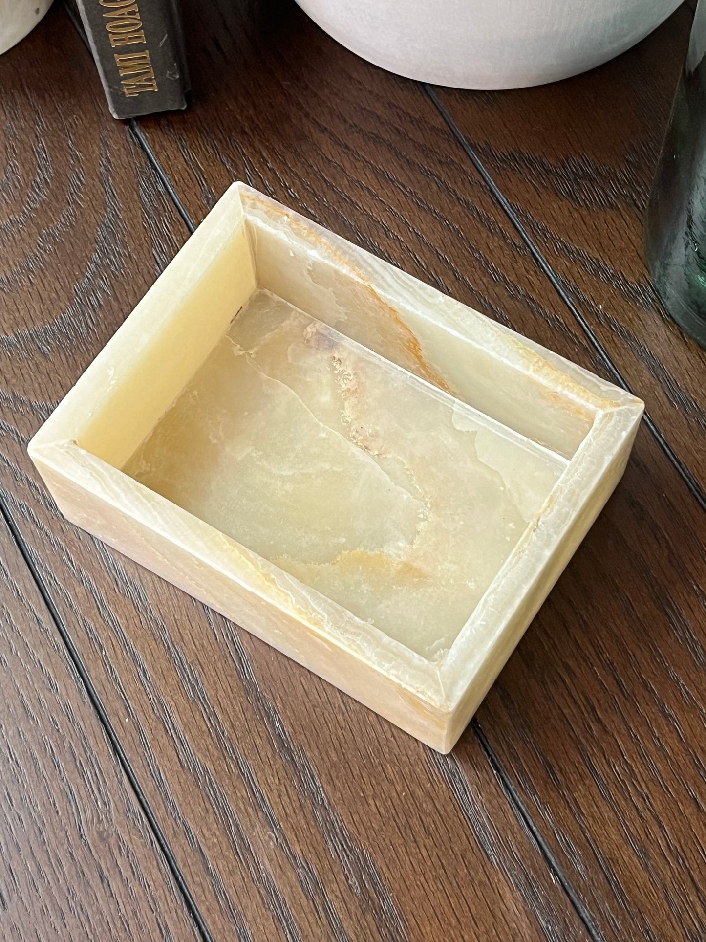 Natural Stone Tray with Lid