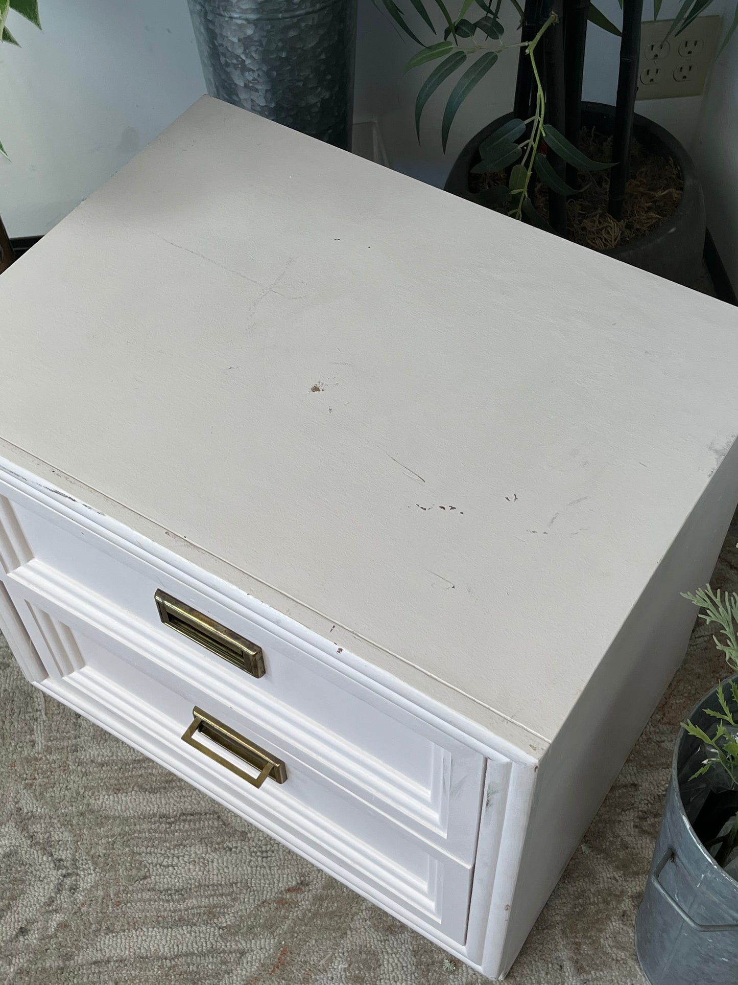 Mid Century Style Pink Nightstands