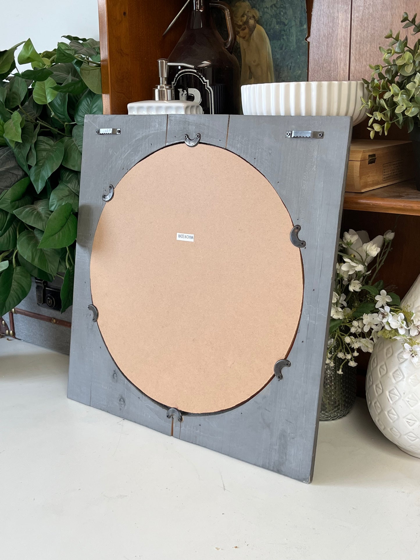Rustic Style Hanging Wall Mirror