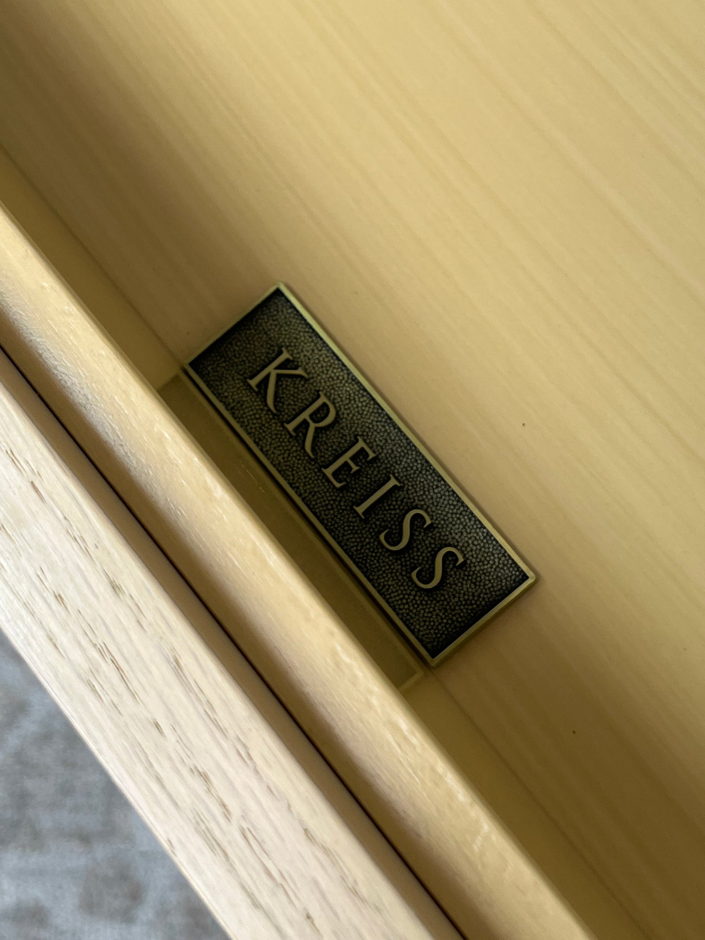 KREISS Stone Top Single Drawer Nightstand