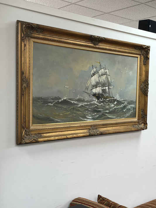 Original Signed 34" x 60" Framed Artwork