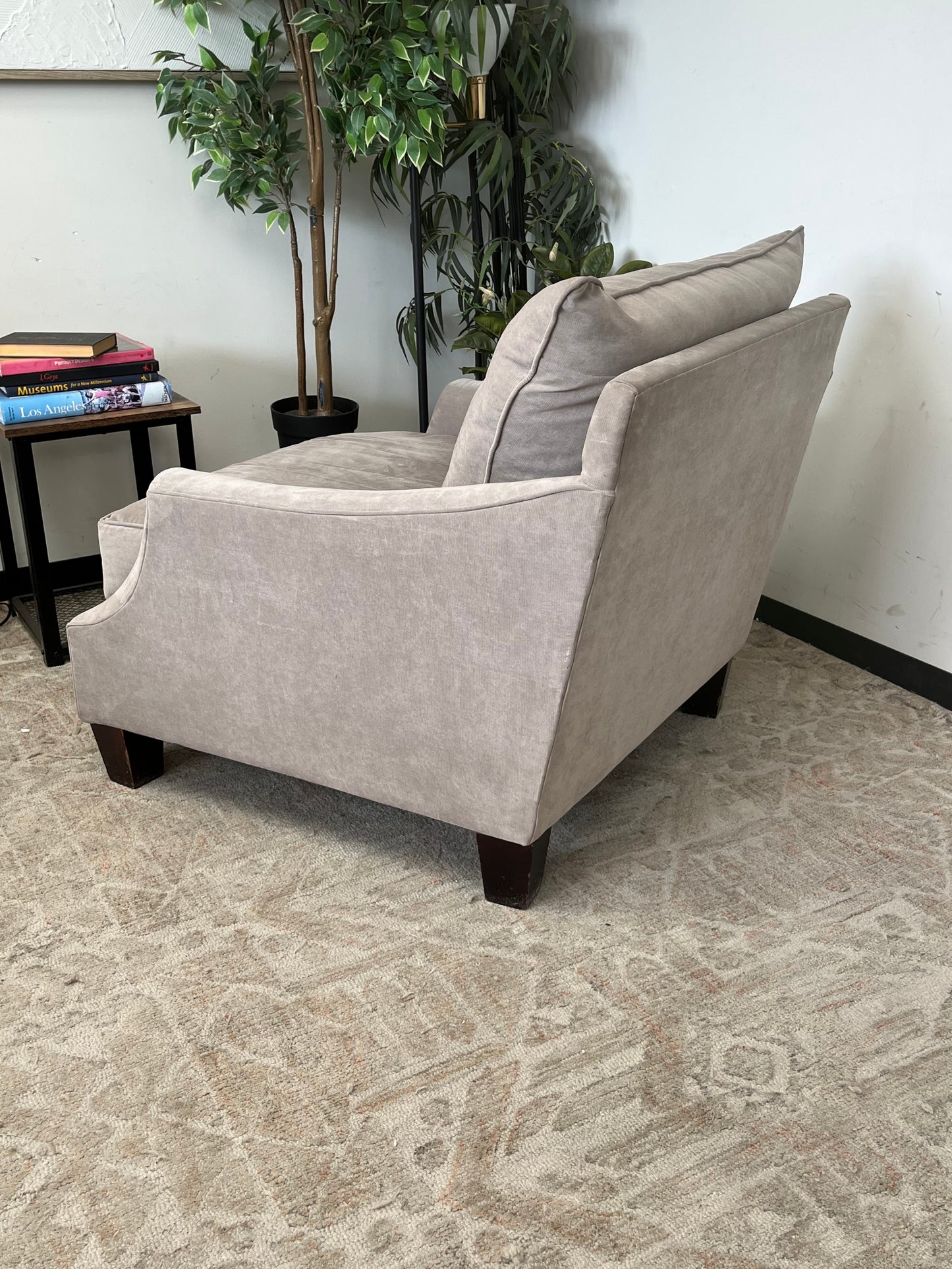 Broyhill Furniture Grey Suede Finish Sofa Chair