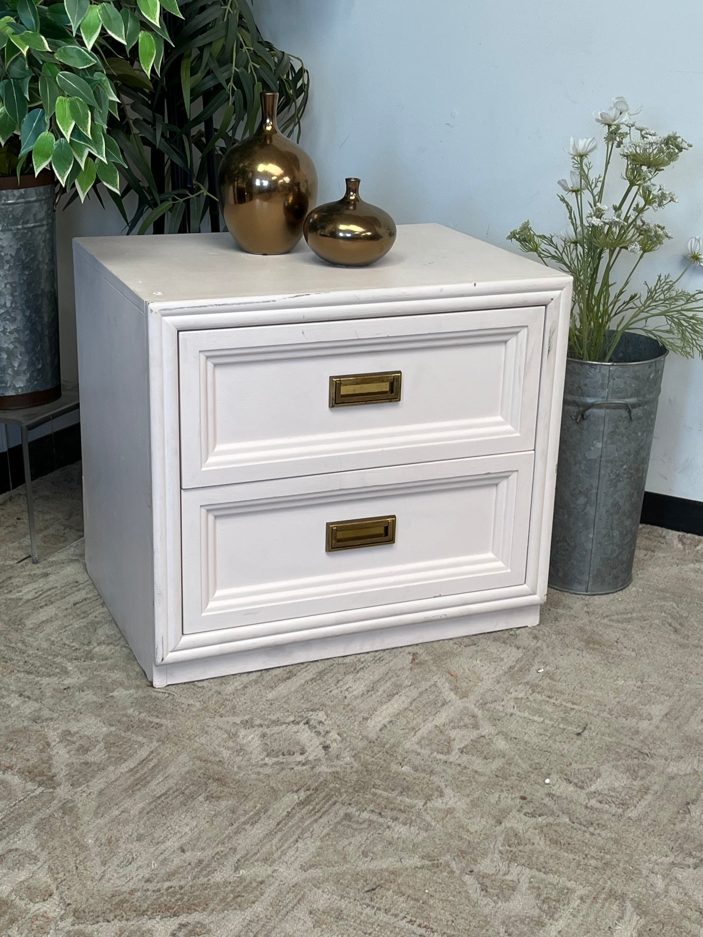 Mid Century Style Pink Nightstands