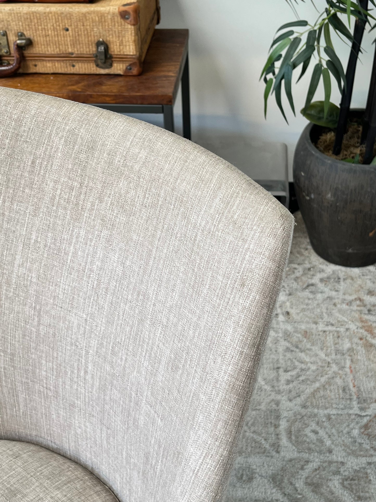 Mid Century Style Beige Dining Chair
