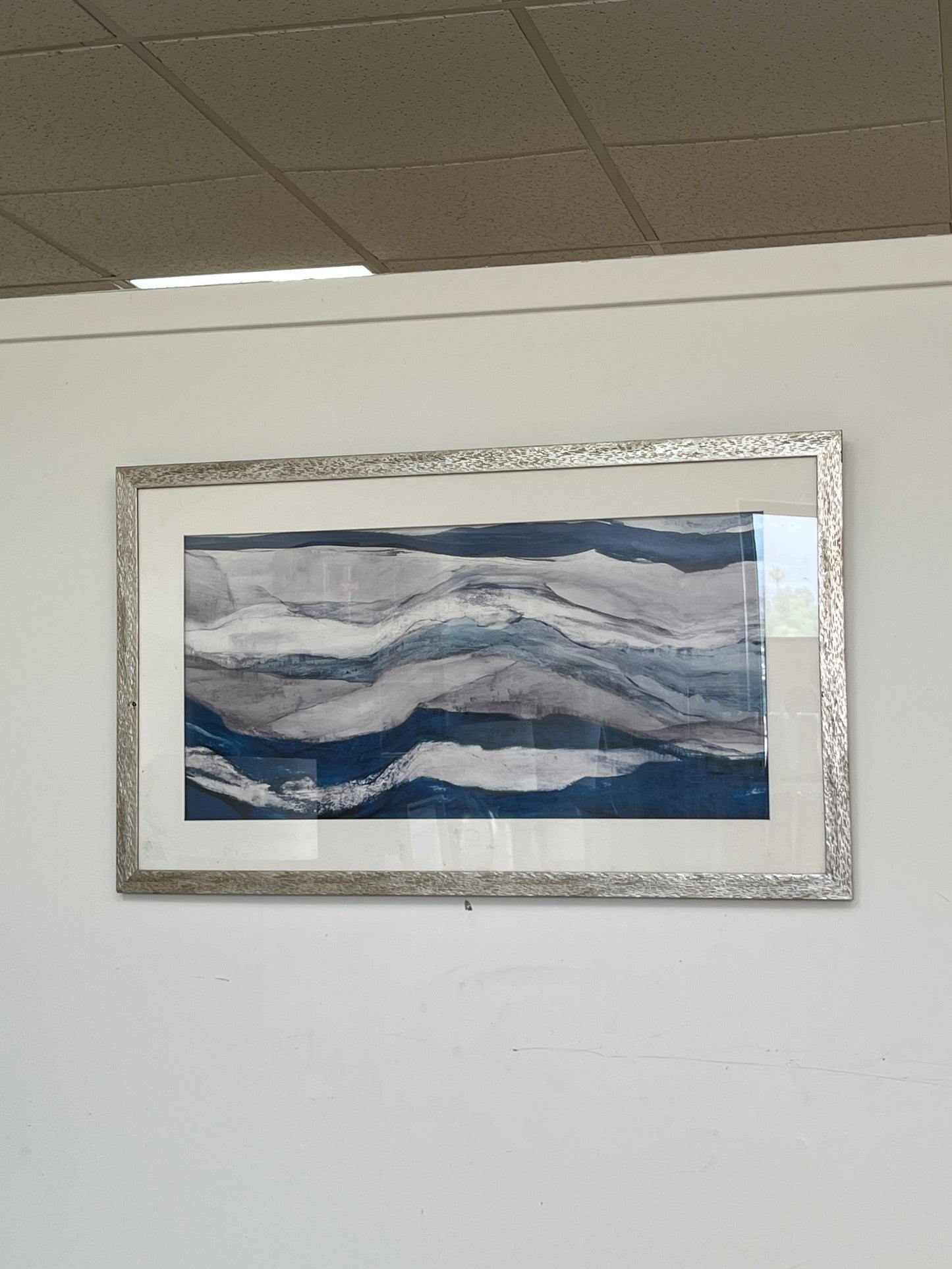 Printed Abstract Mountain Landscape Artwork