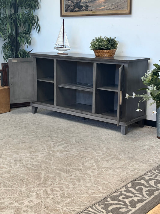 Legends Furniture Wooden Grey Console Table