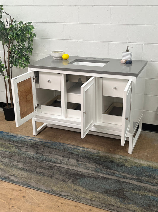James Martin 48" White Single Sink Vanity