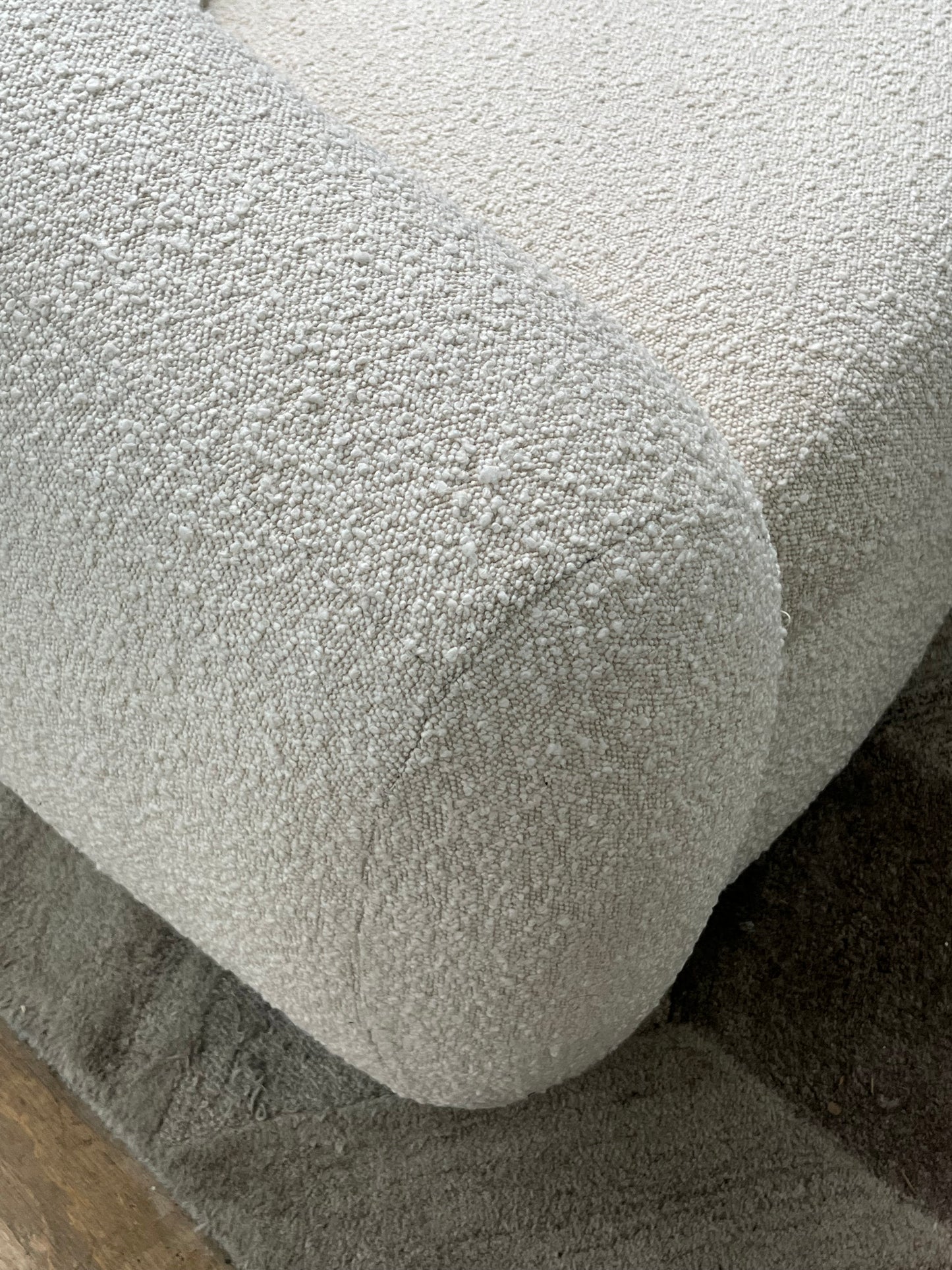 Boucle Art Deco Style Sofa