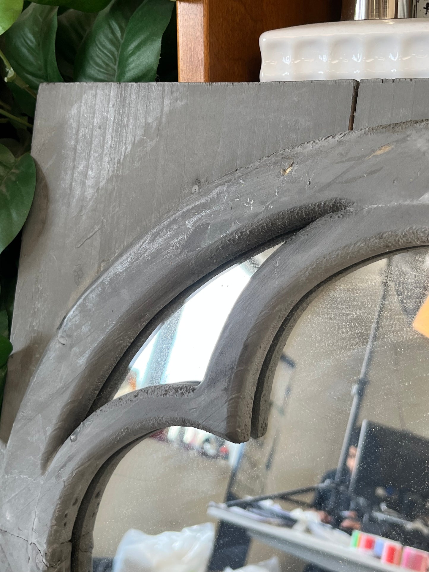 Rustic Style Hanging Wall Mirror