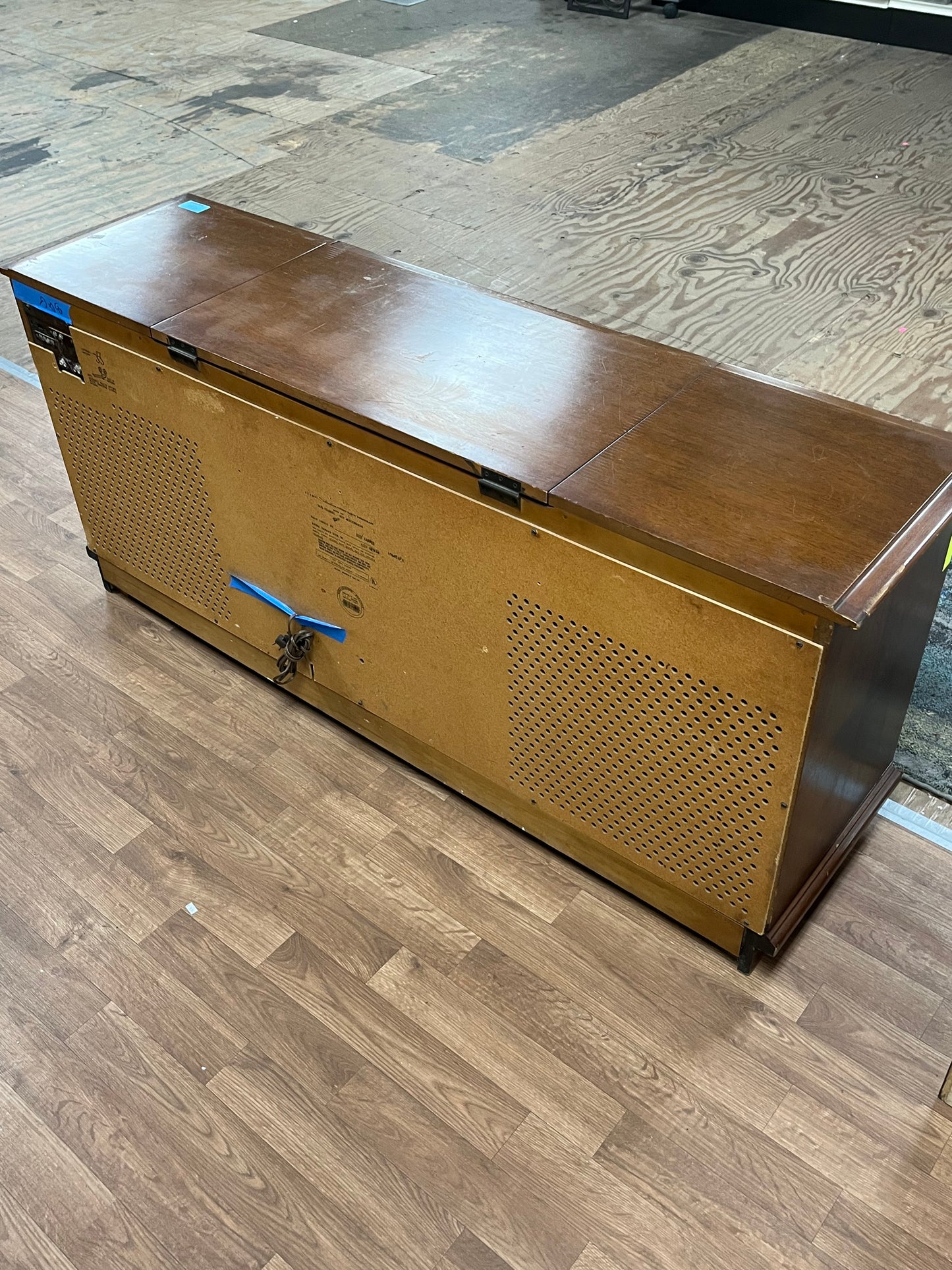 Antique Style Credenza w/ Record Player