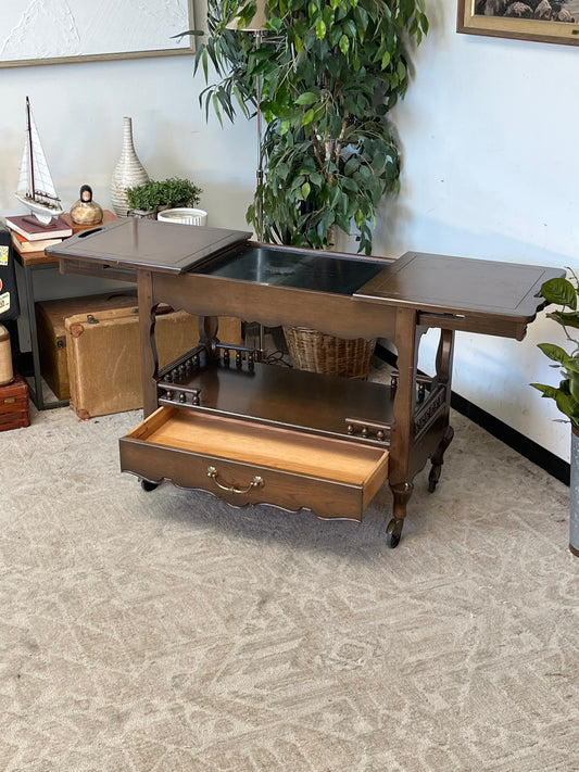 Thomasville Wooden Serving Cart