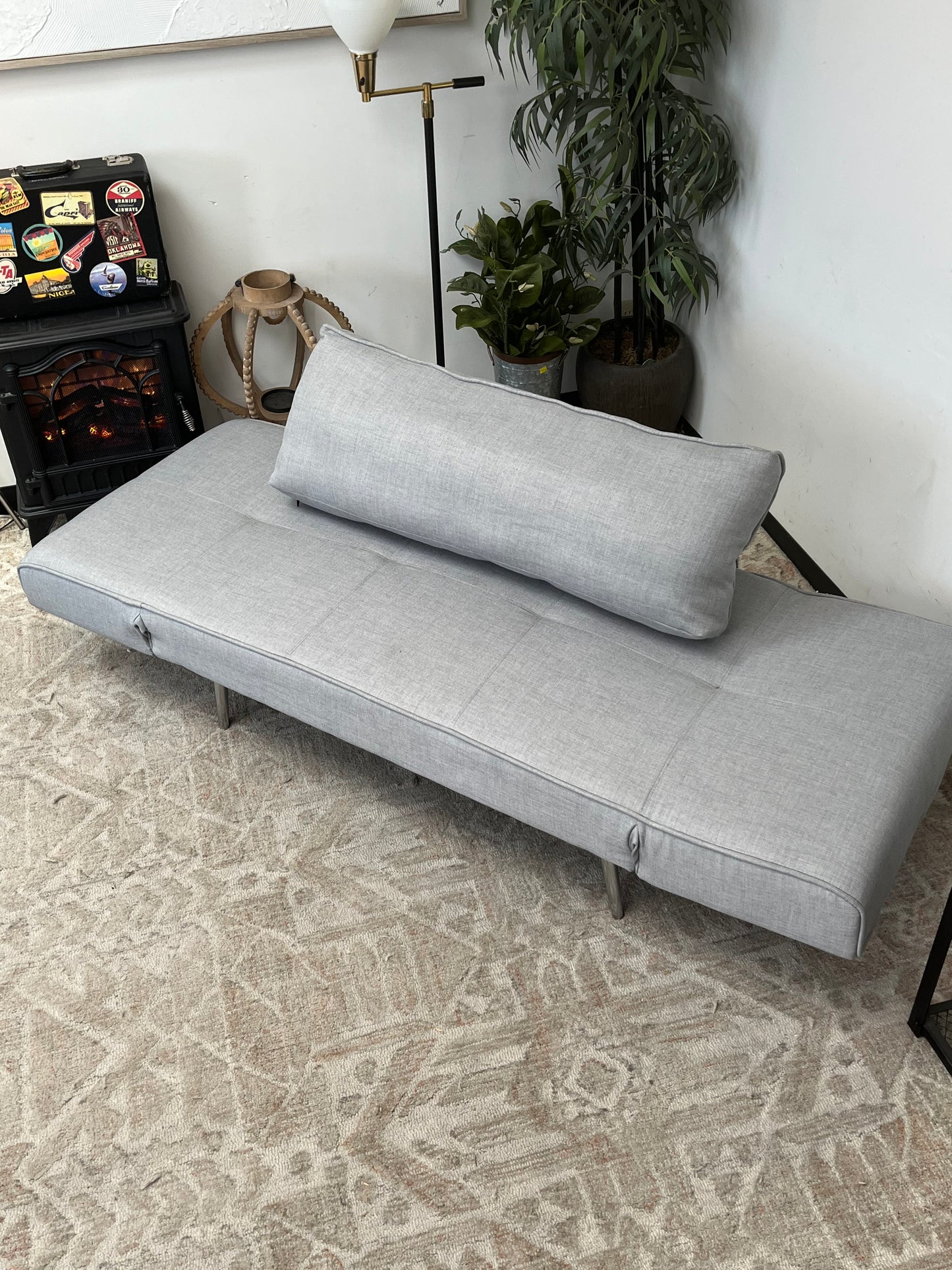 Grey Sofa Lounge Daybed