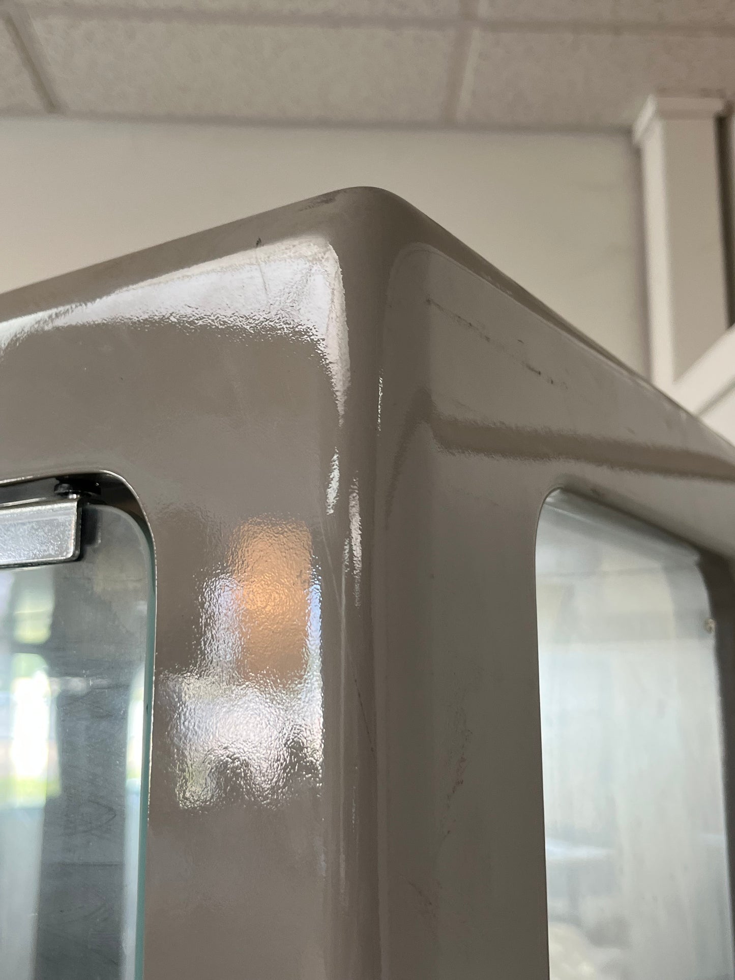 Mod-Style Glass Mirrored Display Cabinet - Missing Glass Shelving