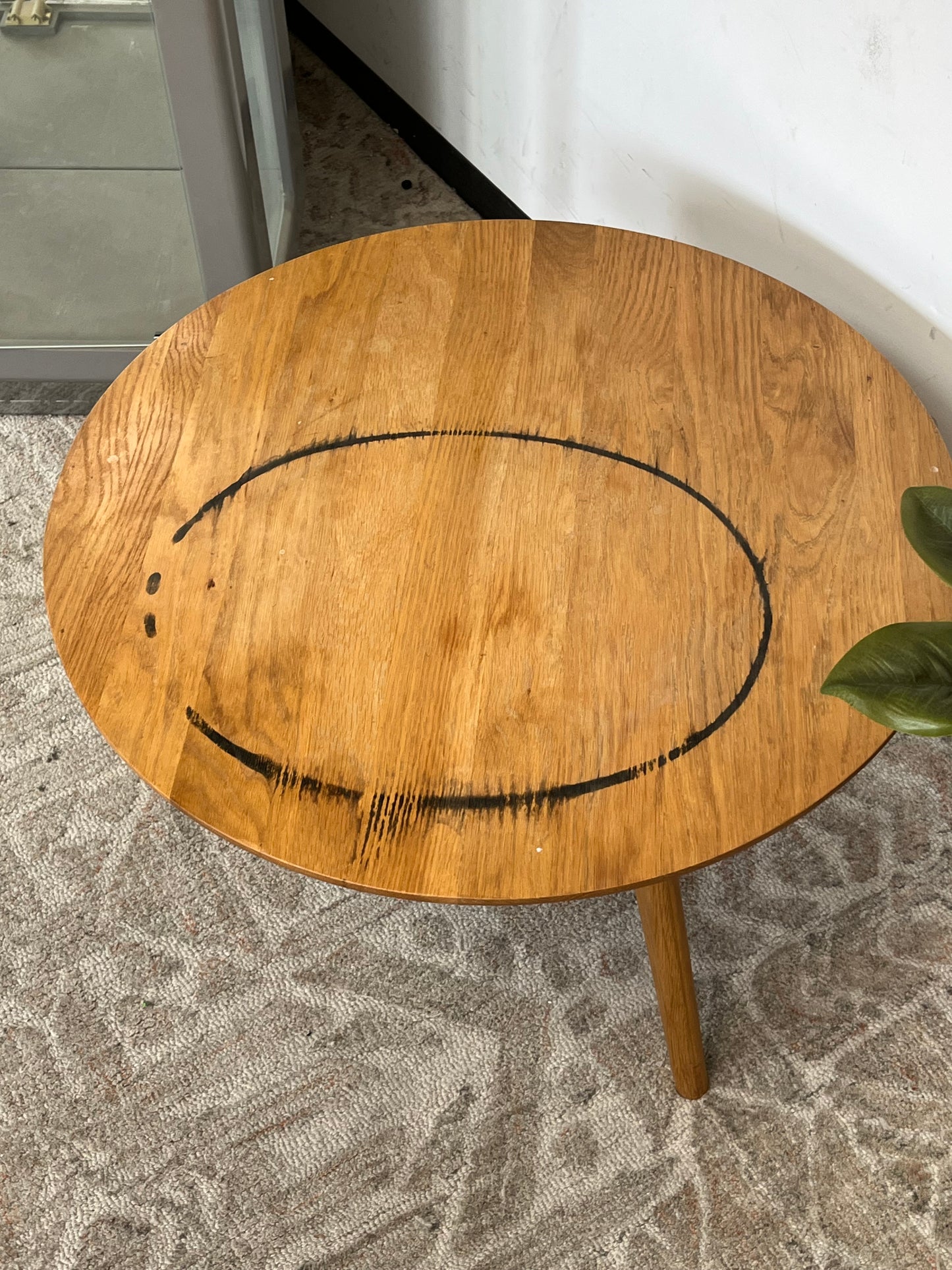 Mid-Century Style Wooden Coffee Table - Stained