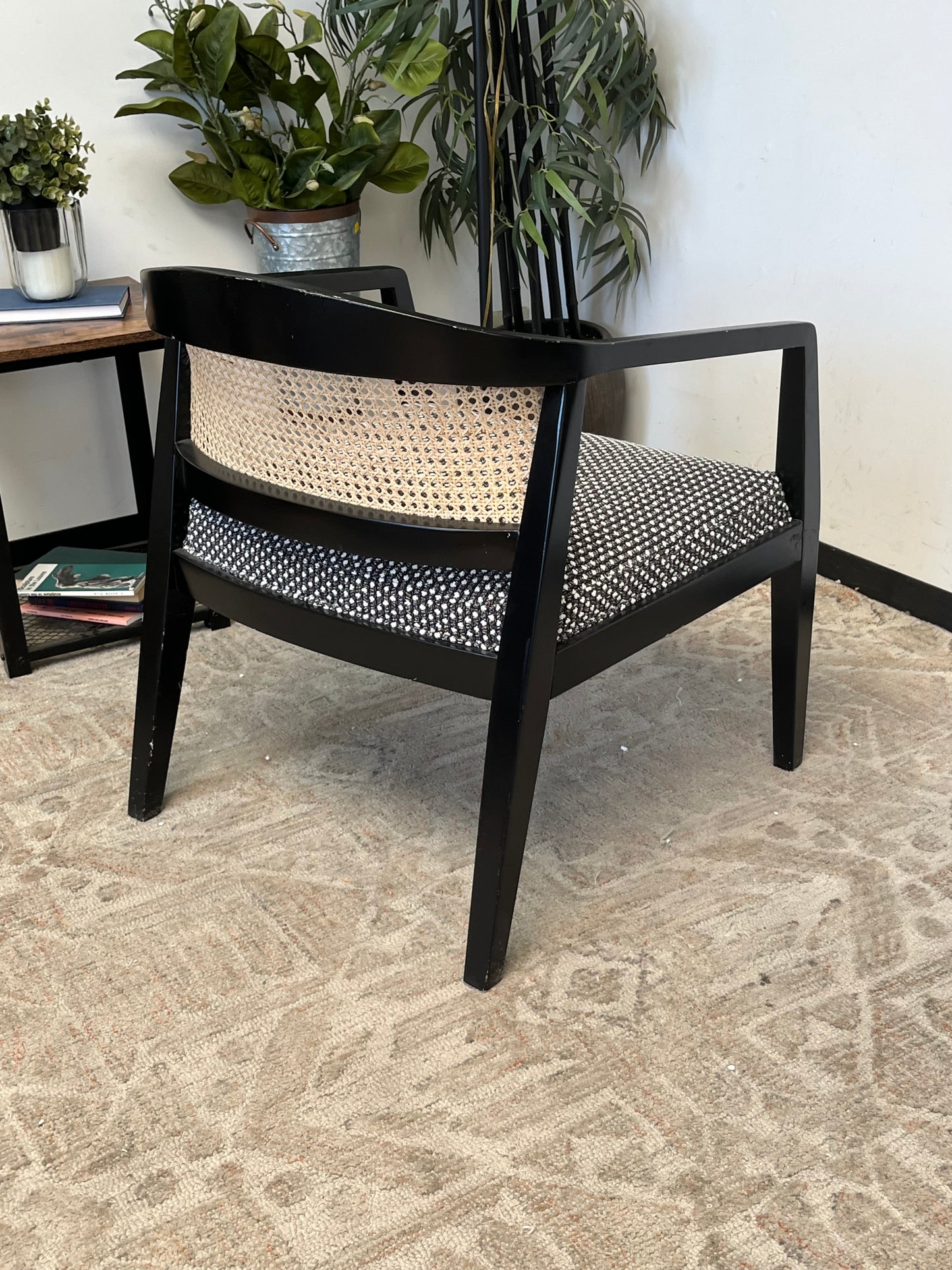 Mid Century Style Rattan Arm Chair