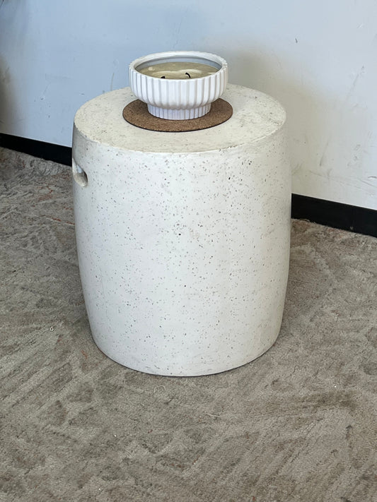 Modern Speckled Stone Side Table