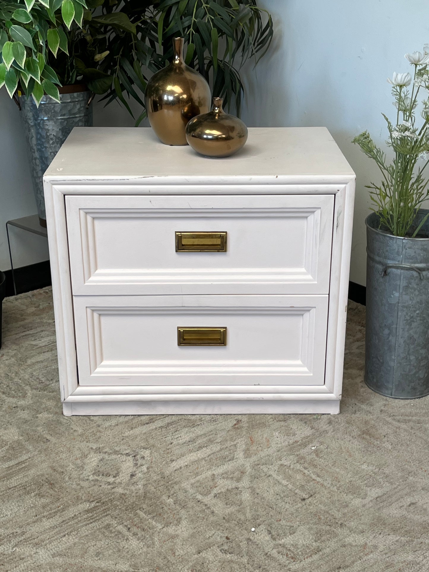 Mid Century Style Pink Nightstands