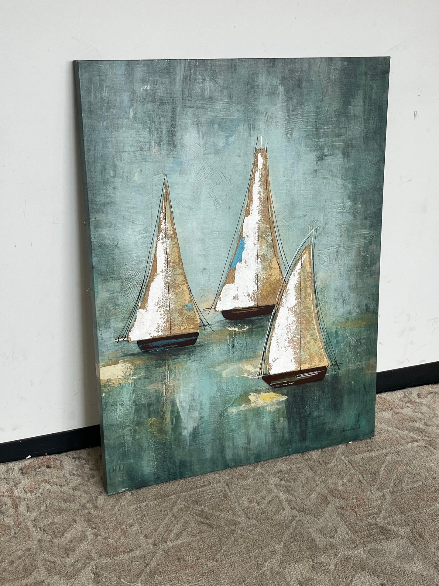 Villarreal "Sail Away" Framed Artwork