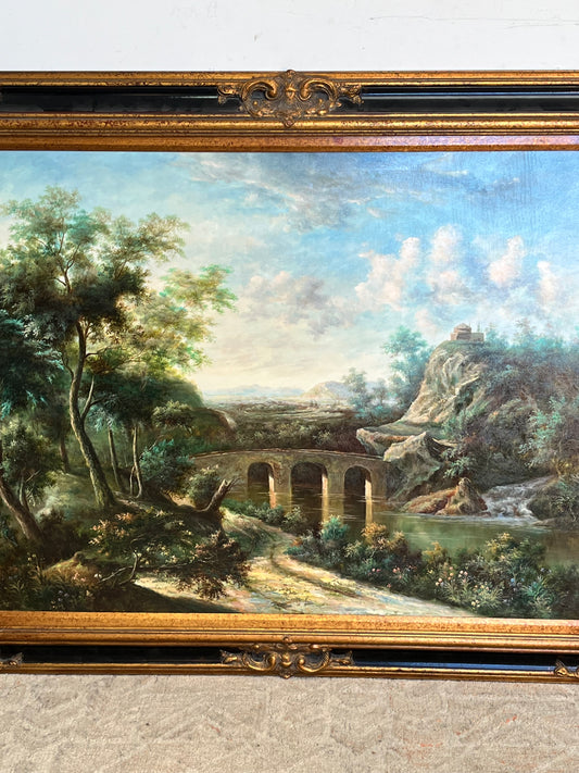 European Style Framed 47" x 59" Landscape