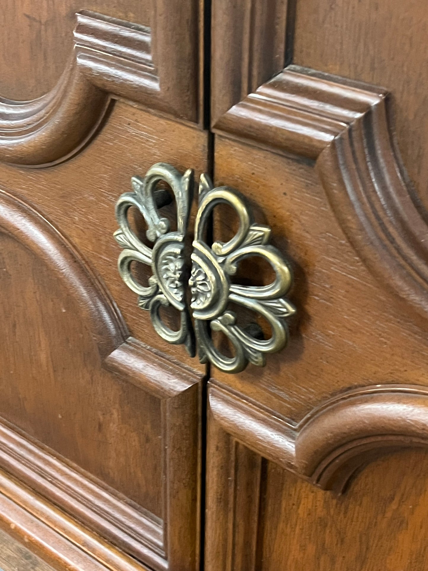 Antique Style Credenza w/ Record Player