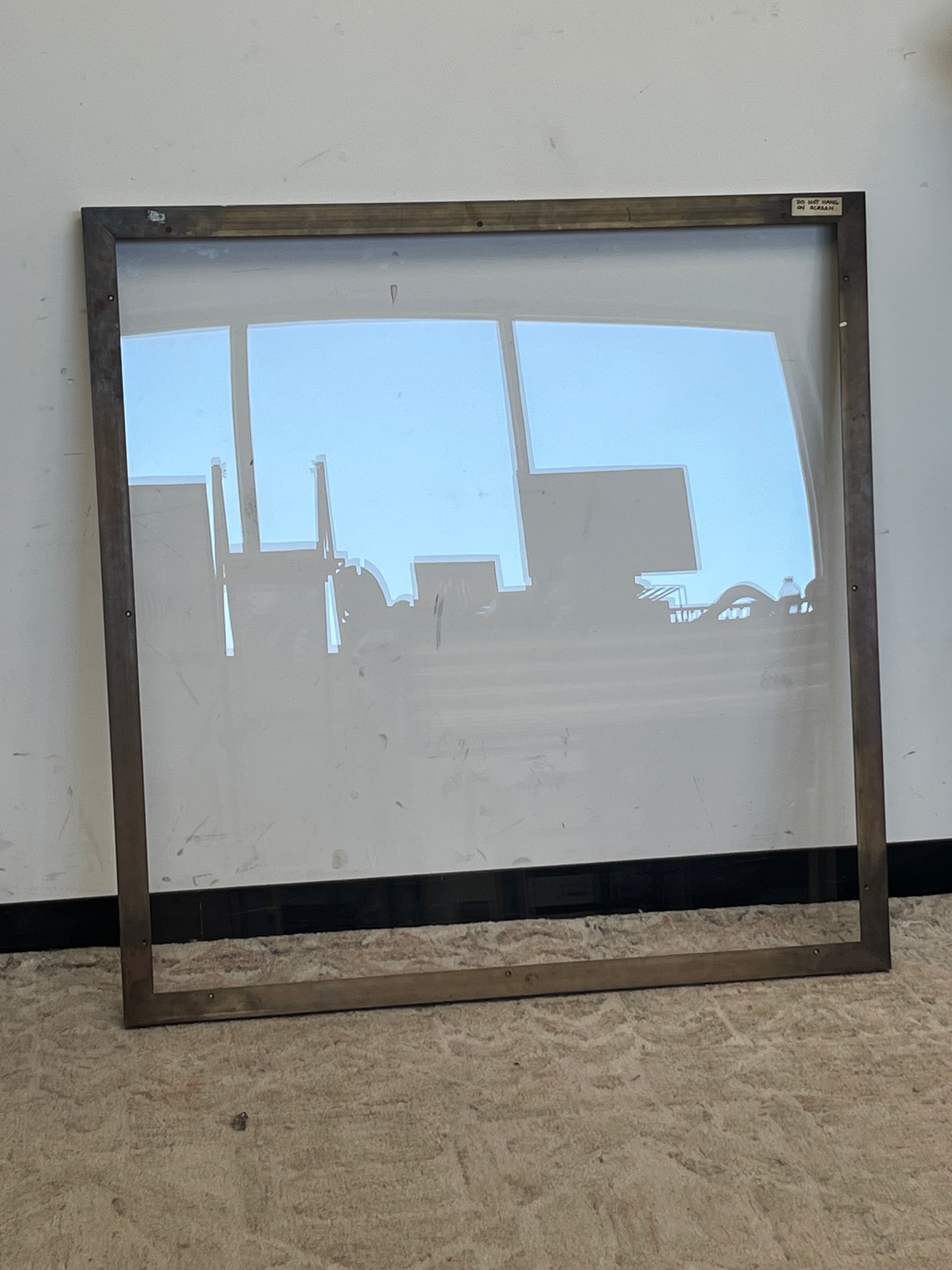 Modern Brushed Gold Metal 39" x 38.5" Picture Frame