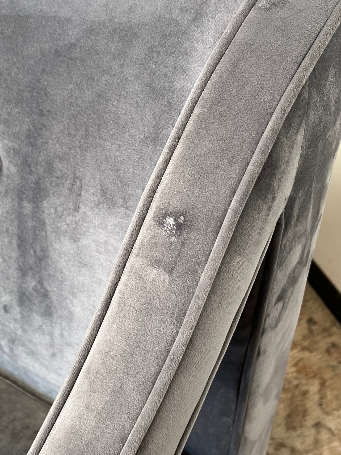 Modern Tufted Gray Chair
