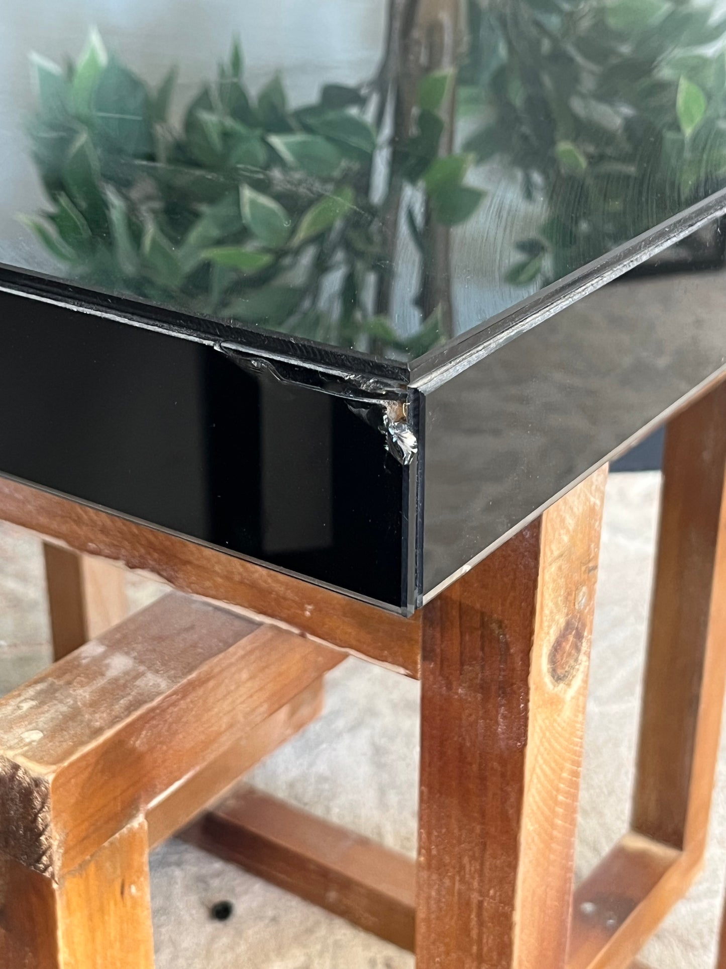 Modern Style Black Nightstand Table