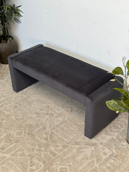 Modern Black 47" Bench
