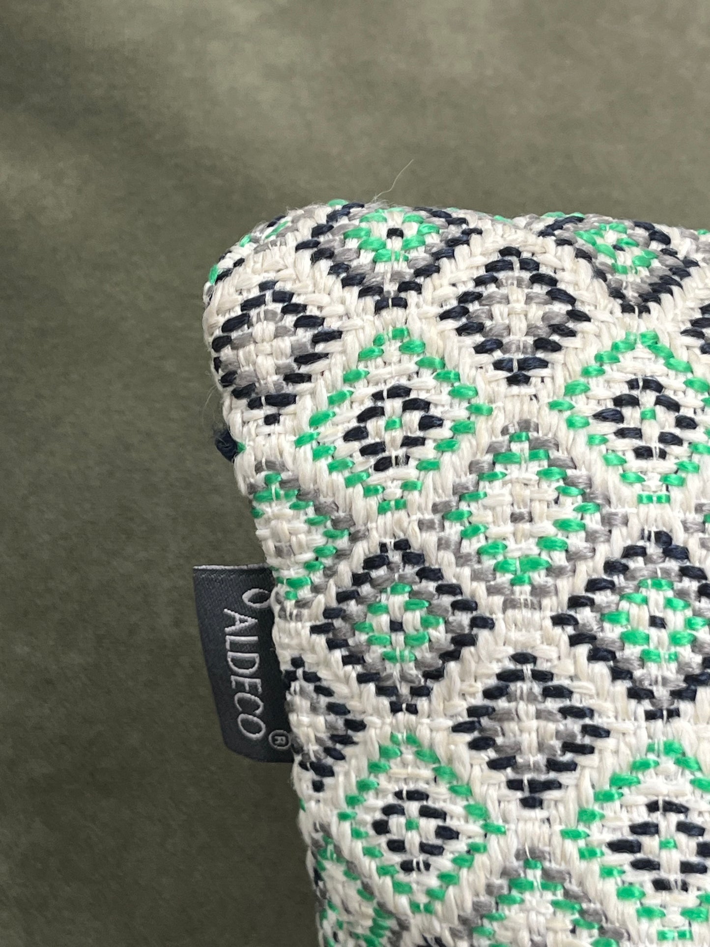 20" Green Moroccan Style Geometric Pillow