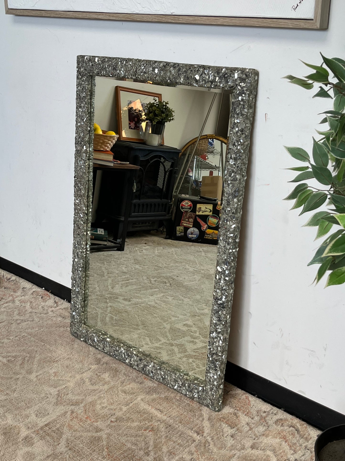 Speckled Glass Mirror