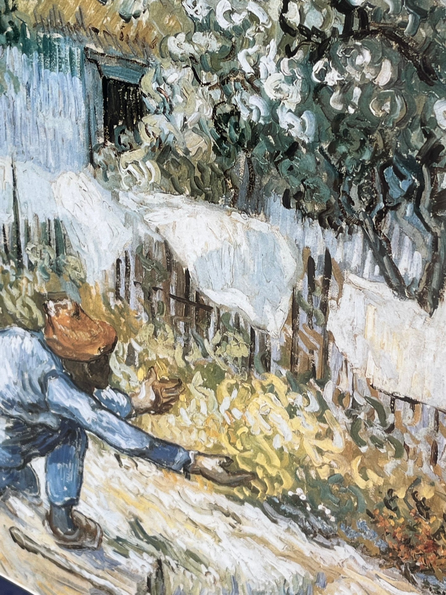 Vincent Van Gogh "First Steps, After Millet" Framed Artwork