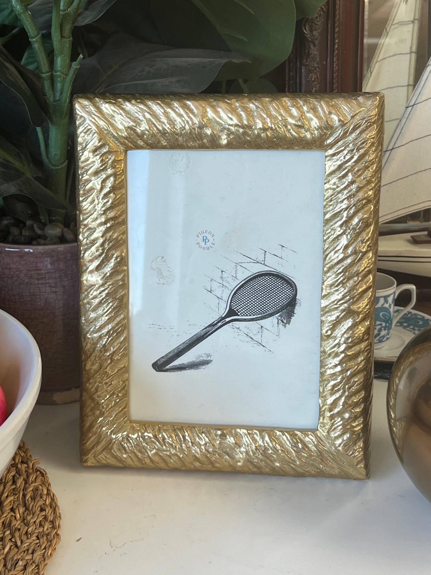 Modern Gold Metal 7" x 5" Picture Frame