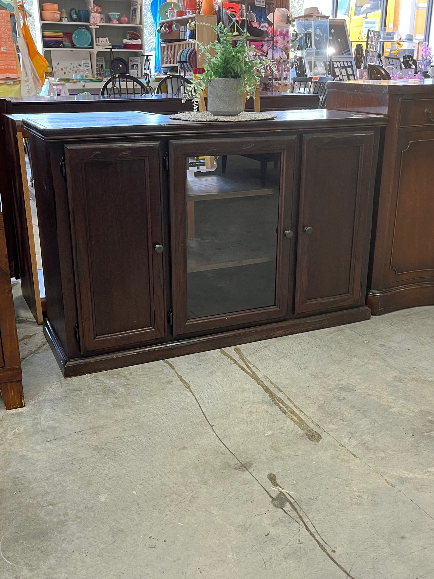 Wooden Hutch With Doors
