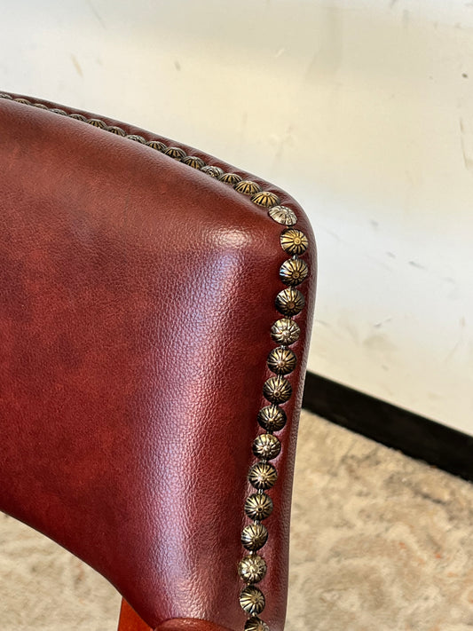 Traditional Style Red Armchair